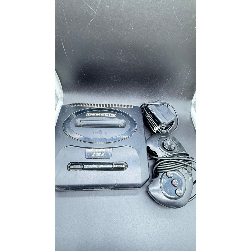 Sega Genesis Model 2 Console Black 16-Bit System with Controller and Cords